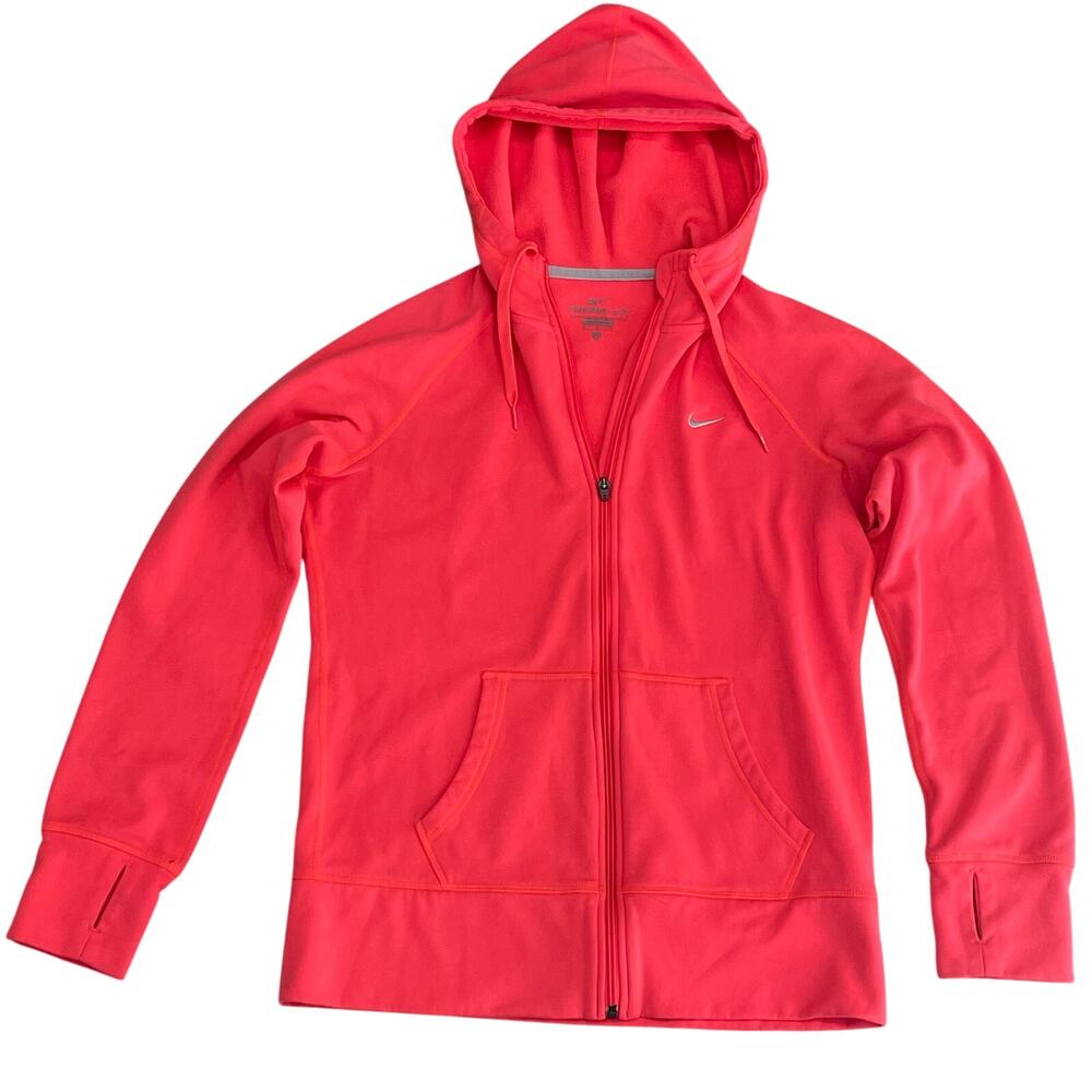 Nike M Therma Fit Full Zip Fleece Hoodie Jacket Sweatshirt Hooded Logo Running
